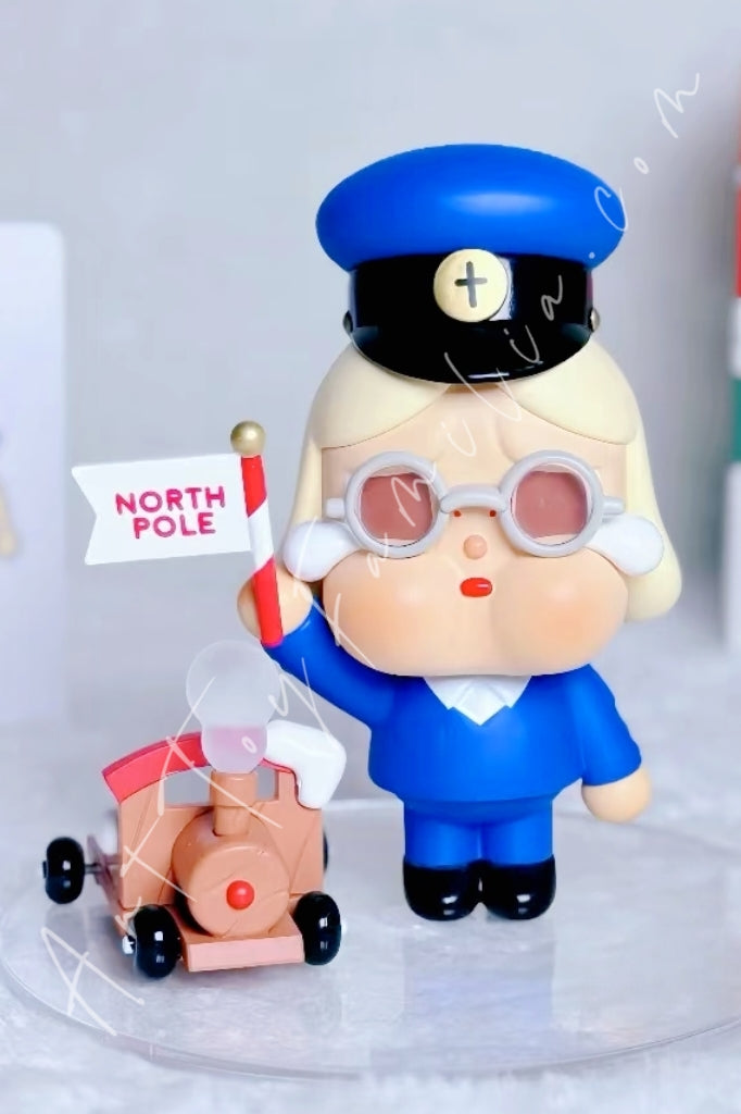 Popmart Crybaby Lonely Christmas Series A Lonely Train Driver
