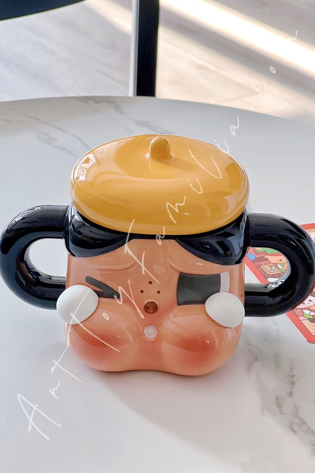 Popmart Crybaby Sad Club Series Ceramic Cup Brown