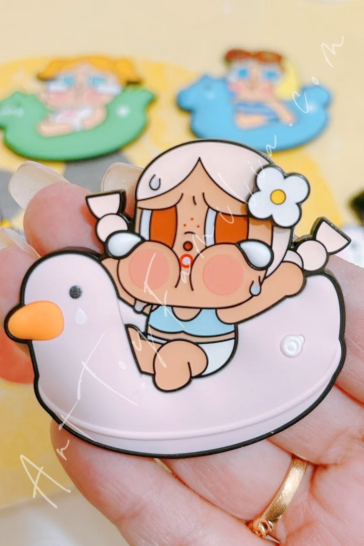 Popmart Crybaby Vacation Mode On Series Fridge Magnet Chilling On The Beach