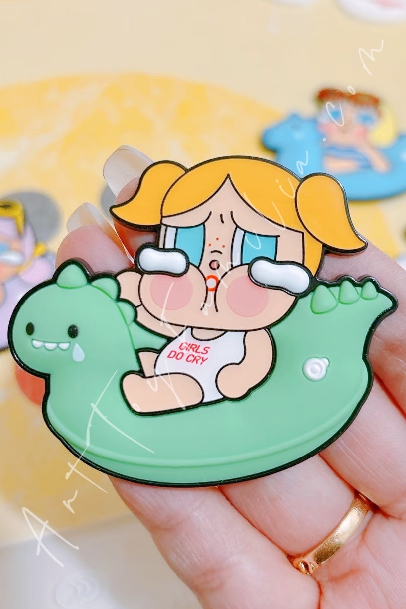 Popmart Crybaby Vacation Mode On Series Fridge Magnet Glug-Glug