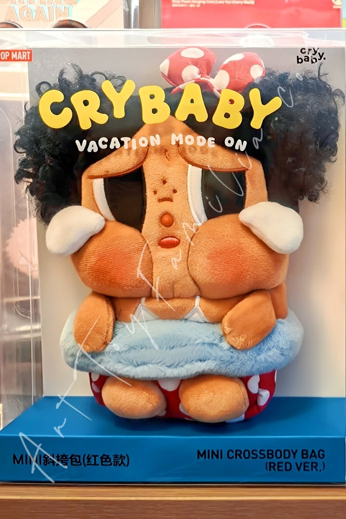 Popmart Crybaby Vacation Mode On Series Mini Crossbody Bag Red