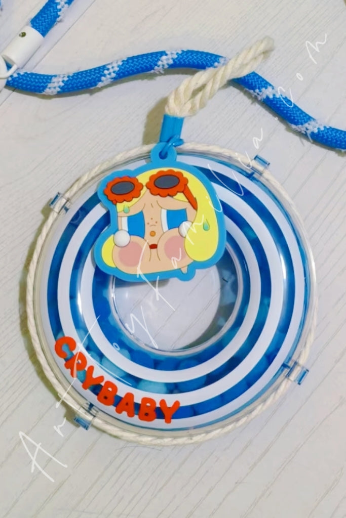 Popmart Crybaby Vacation Mode On Series Pendant Sunbathing