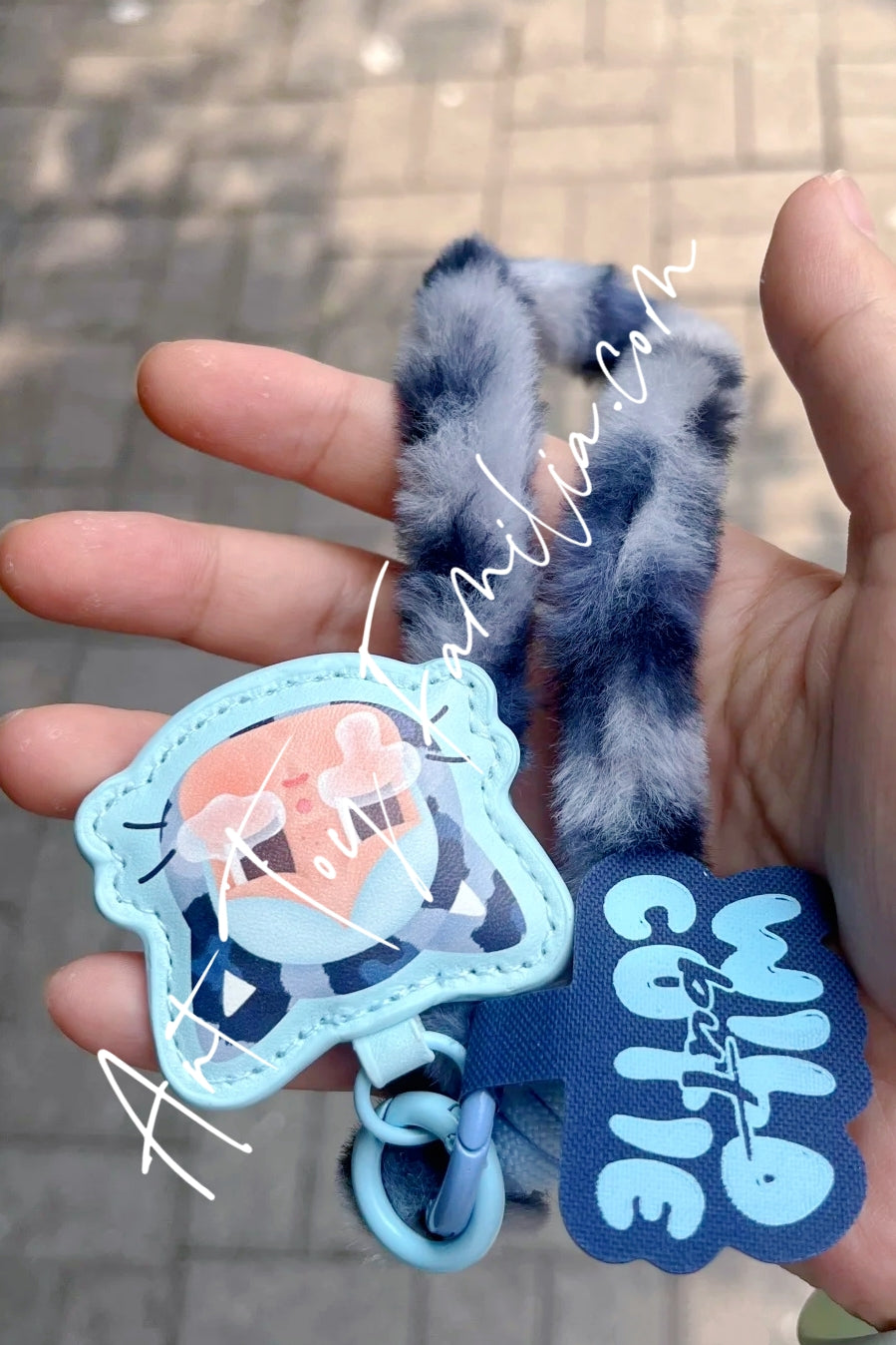 Popmart Crybaby Wild But Cutie Series Phone Chain Denim Cutie