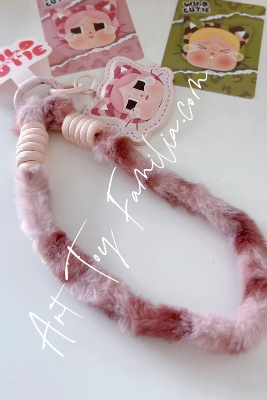 Popmart Crybaby Wild But Cutie Series Phone Chain Pink Cutie