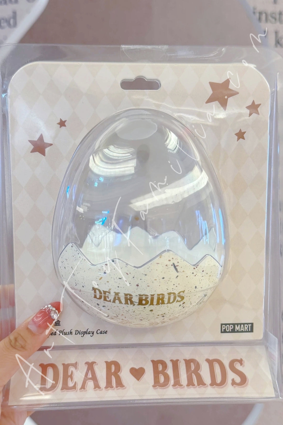 Popmart Dear Birds Series Egg-Shaped Plush Display Case