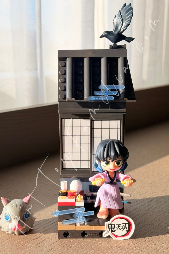 Popmart Demon Slayer Unwavering Resolve Arc Series Block Figures Inosuke Hashibira Tempura Love