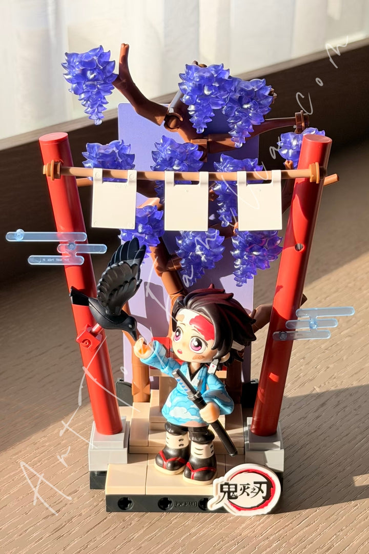 Popmart Demon Slayer Unwavering Resolve Arc Series Block Figures Tanjiro Kamado Under The Wisteria