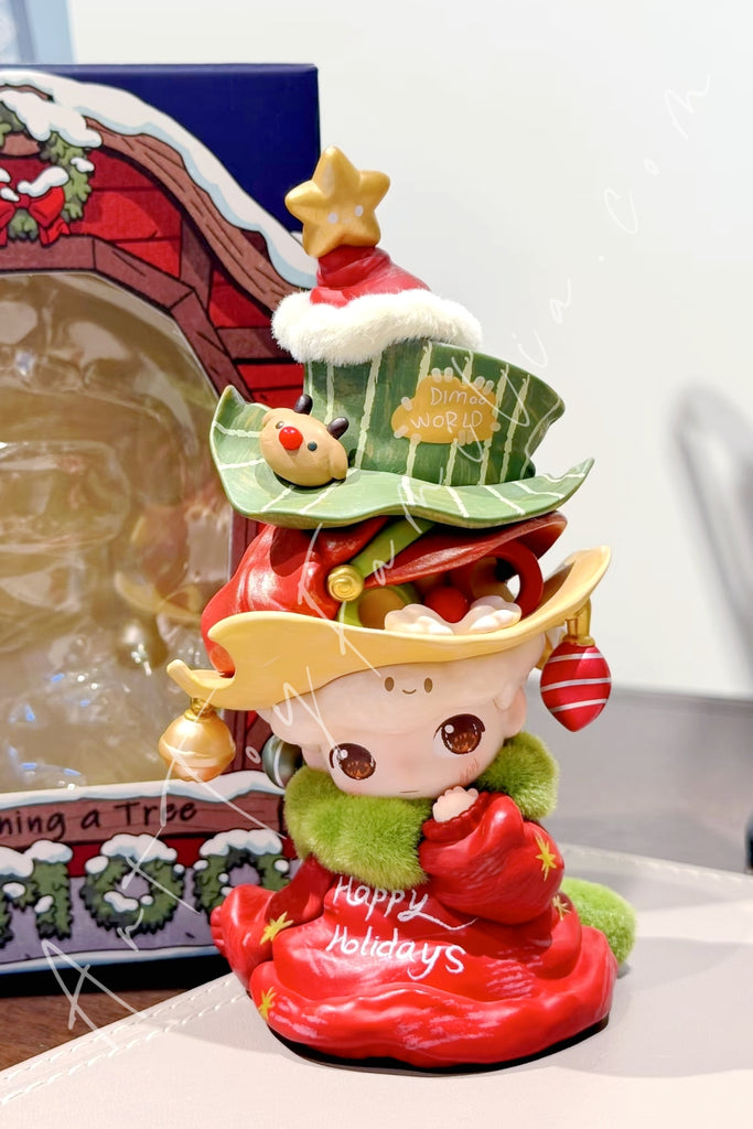 Dimoo Becoming A Tree Figurine - 成为一颗圣诞树吊卡 – Art Toy Familia