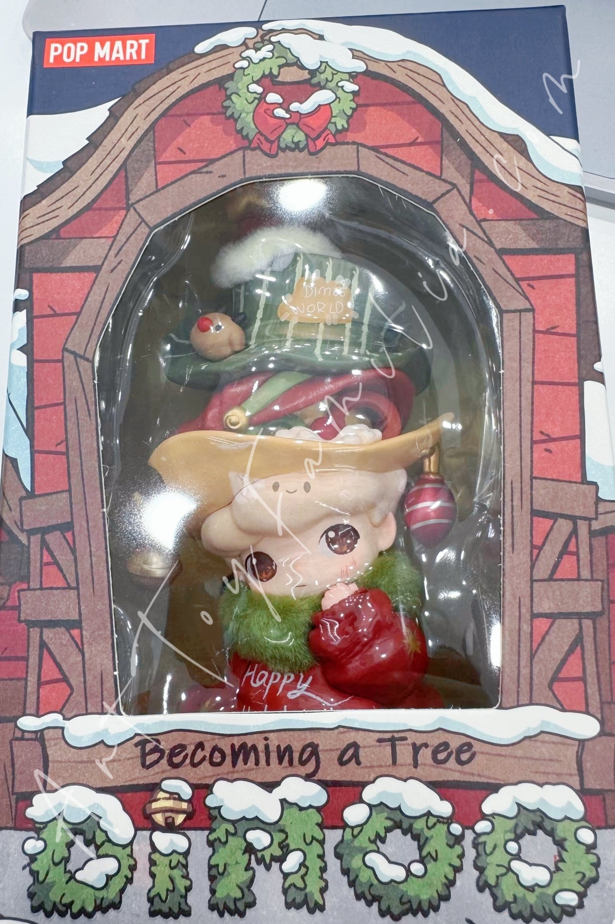 Dimoo Becoming A Tree Figurine - 成为一颗圣诞树吊卡 – Art Toy Familia