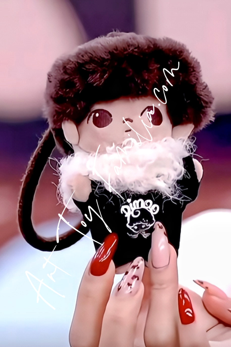 Popmart Dimoo Crush On Coffee Series Soft-faced Plush Keychain Heartfelt Espresso(Secret)