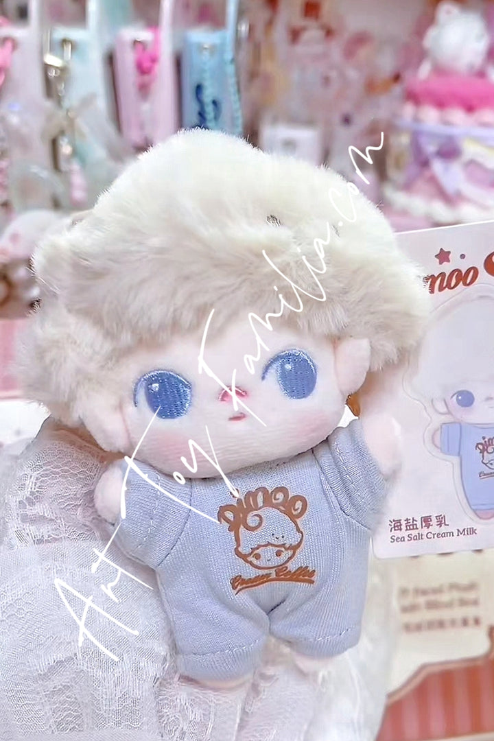 Popmart Dimoo Crush On Coffee Series Soft-faced Plush Keychain Sea Salt Cream Milk