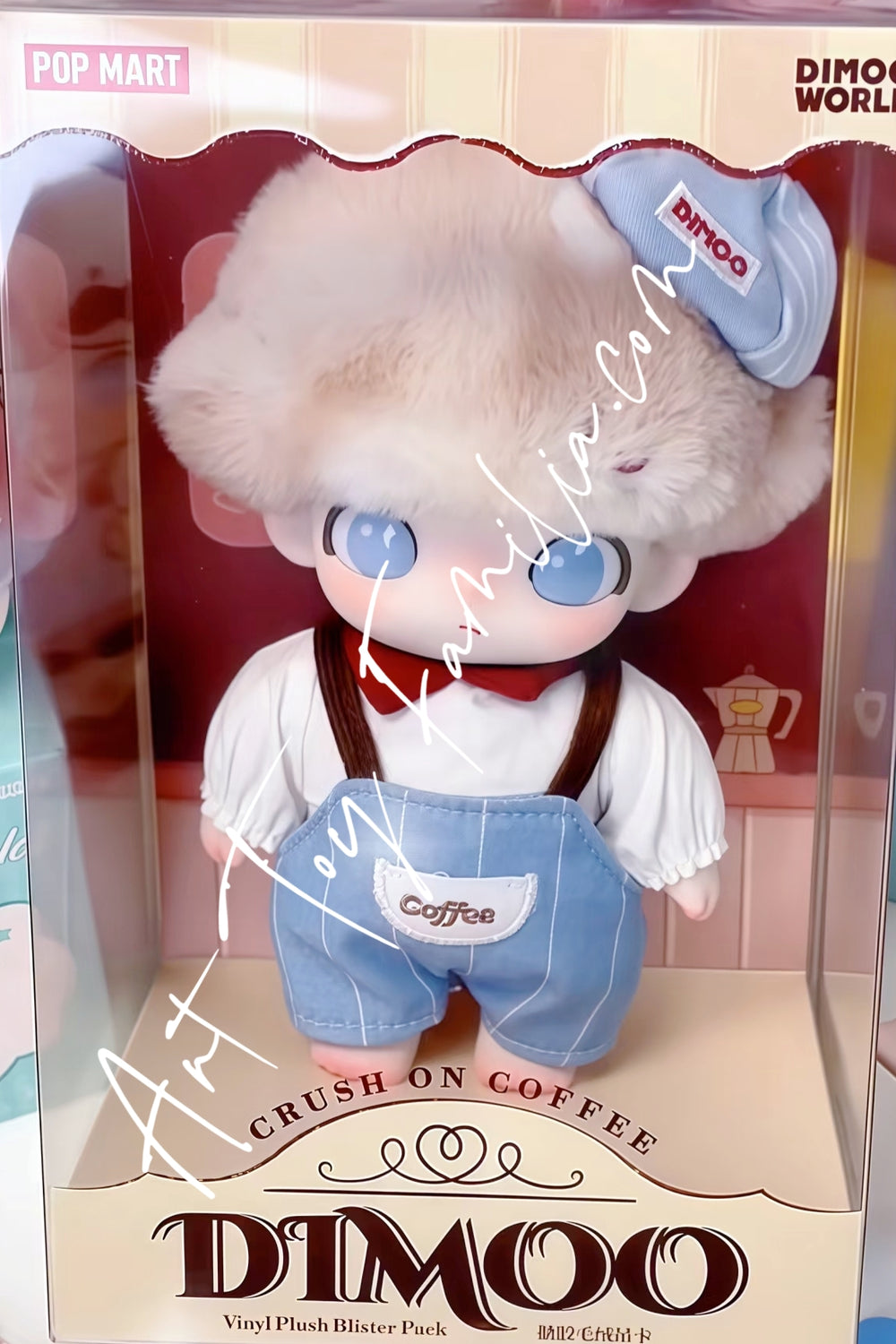 Popmart Dimoo Crush On Coffee Series Vinyl Plush Blister Pack