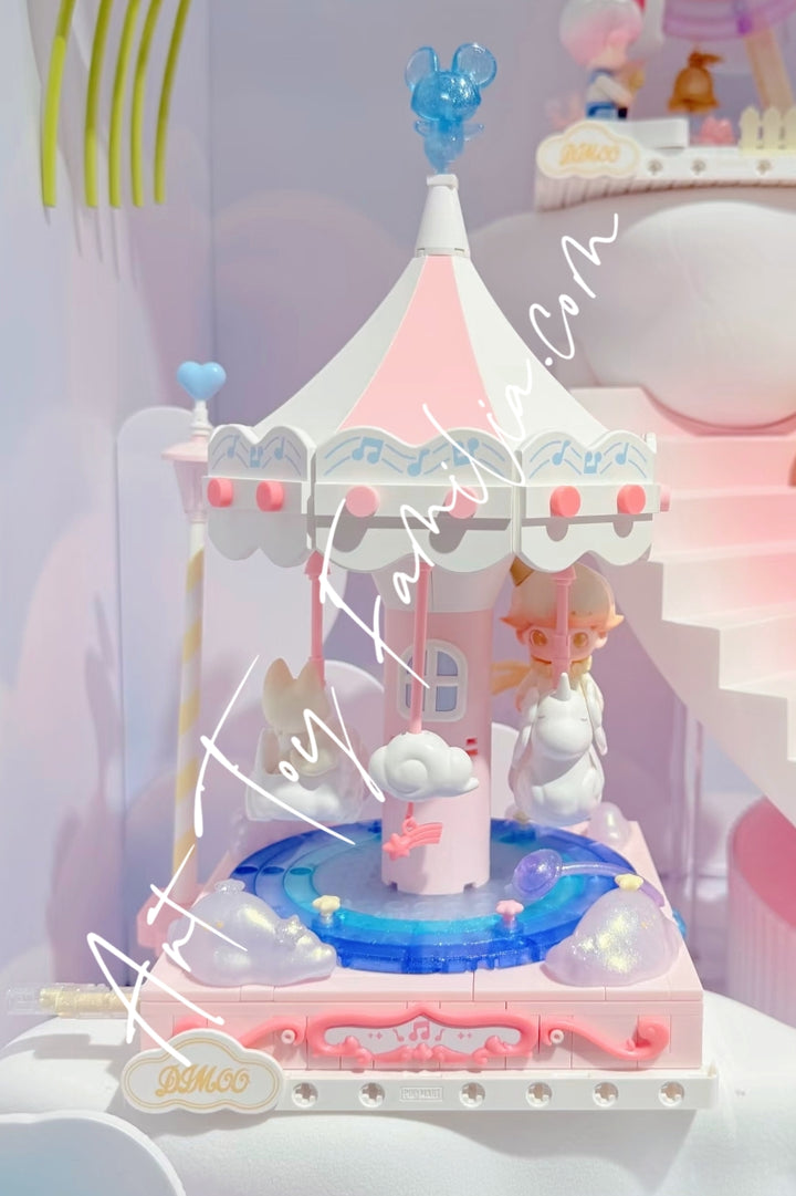 Popmart Dimoo Dream Melody Series Blocks Figurine Galactic Carousel
