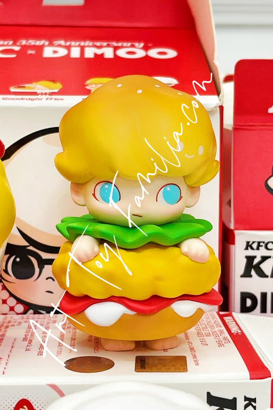 Popmart Dimoo × KFC China 35th Anniversary Limited Series Baby Burger