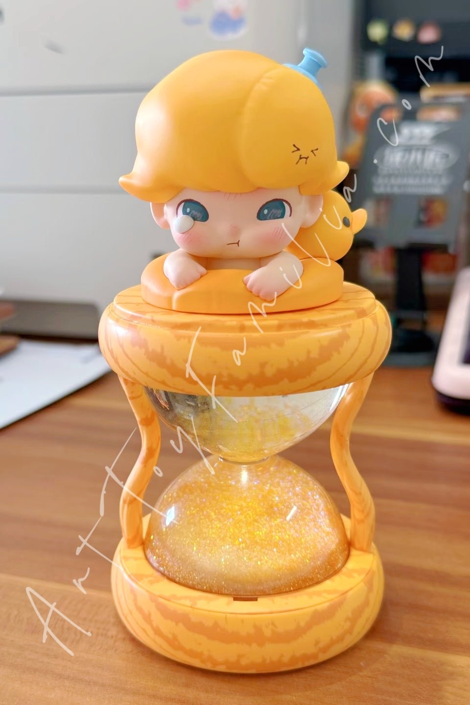 Popmart Dimoo Memories We Hold Series Glowing Hourgalss Crystal Ball First Swim