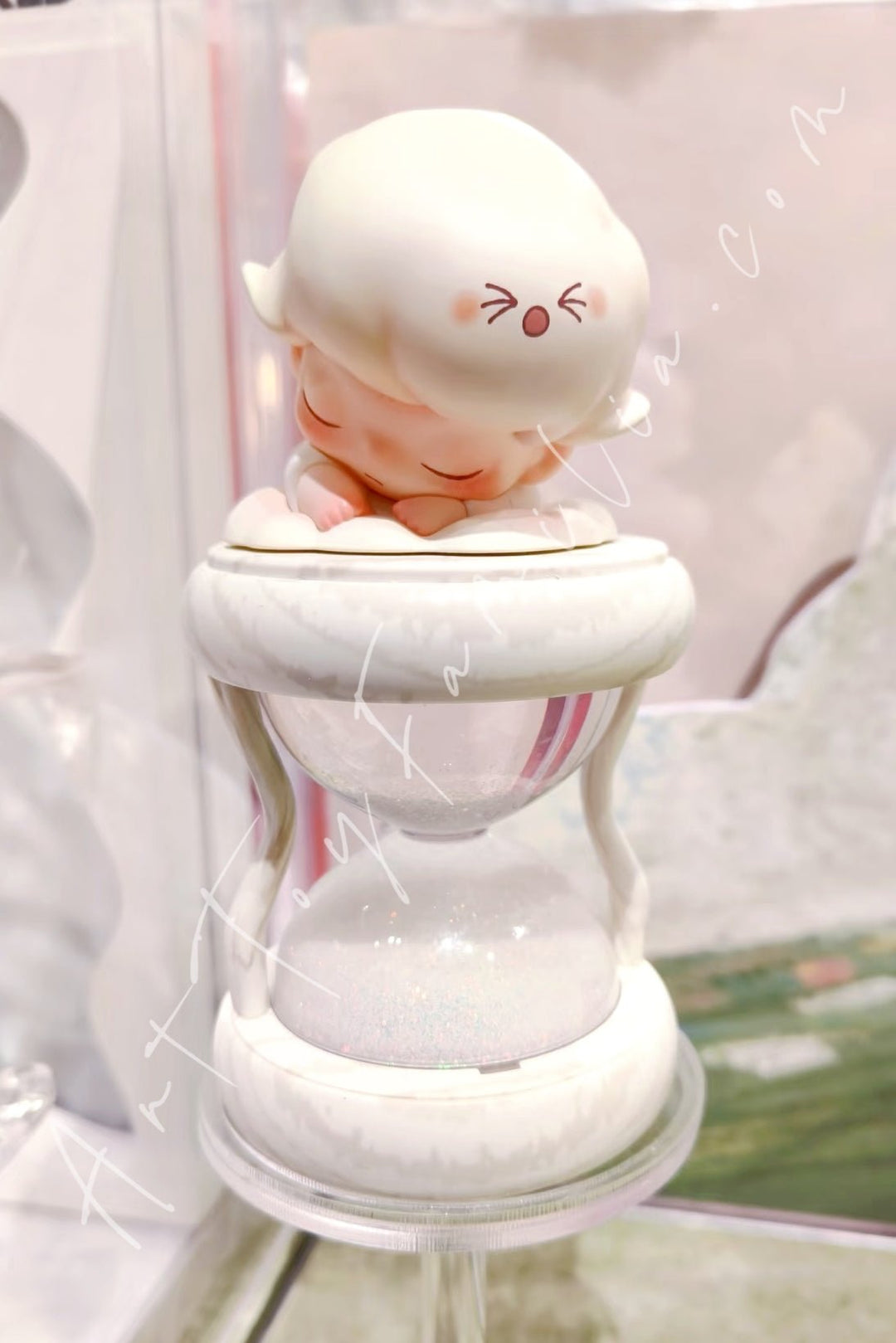 Popmart Dimoo Memories We Hold Series Glowing Hourgalss Crystal Ball In Your Arms