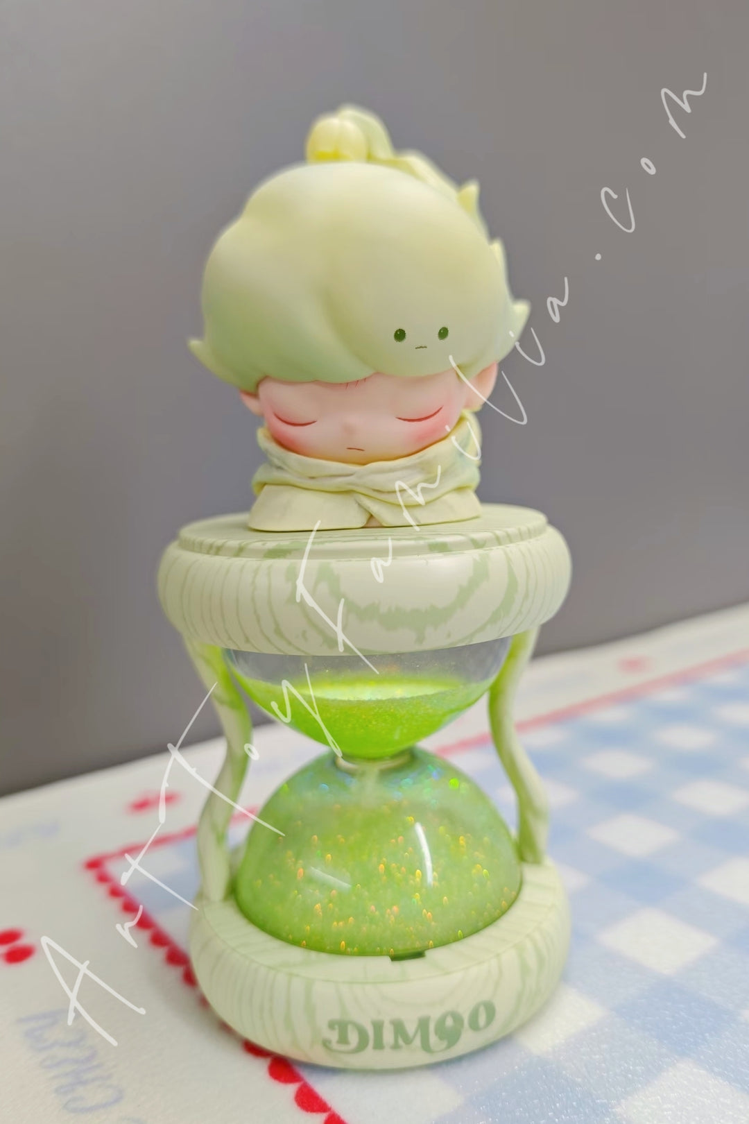 Popmart Dimoo Memories We Hold Series Glowing Hourgalss Crystal Ball Path Of Whispering Lilies