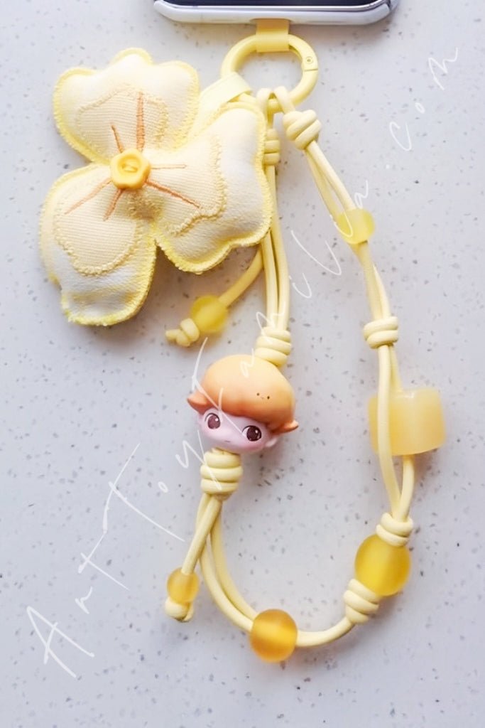 POP MART - Dimoo Moments in Bloom Series Decorative Charm Caught by Spring