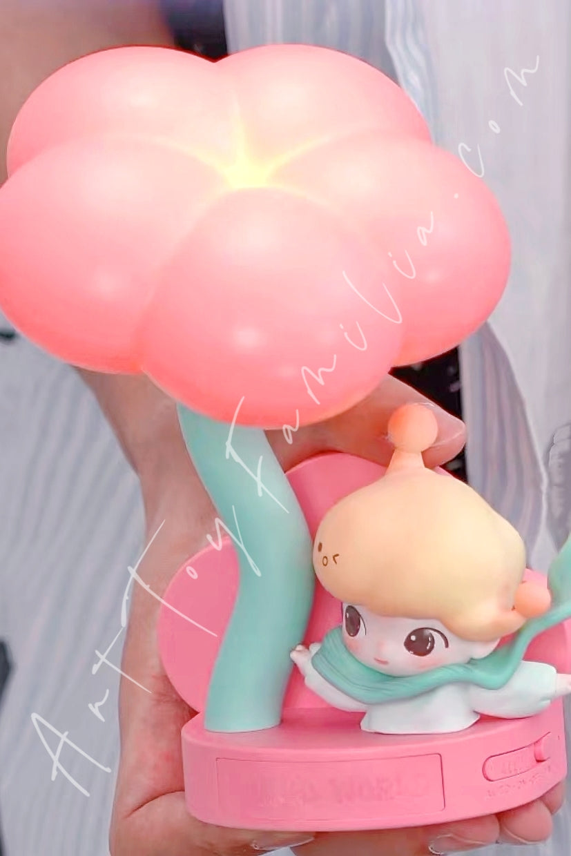 Popmart Dimoo Moments in Bloom Series Sensor-activated Nightlight Falling into Flowers