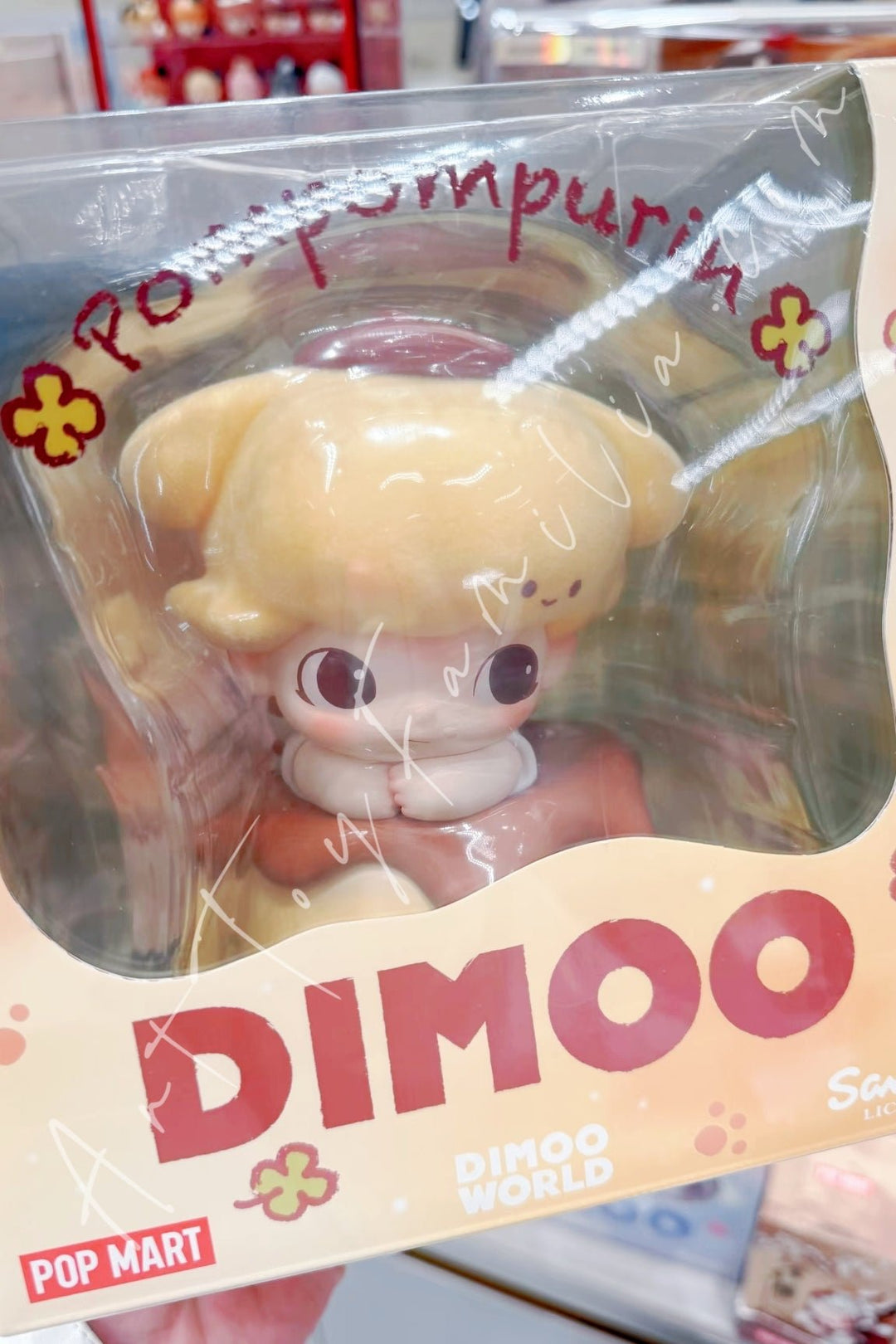 Popmart Dimoo × Pompompurin Figurine
