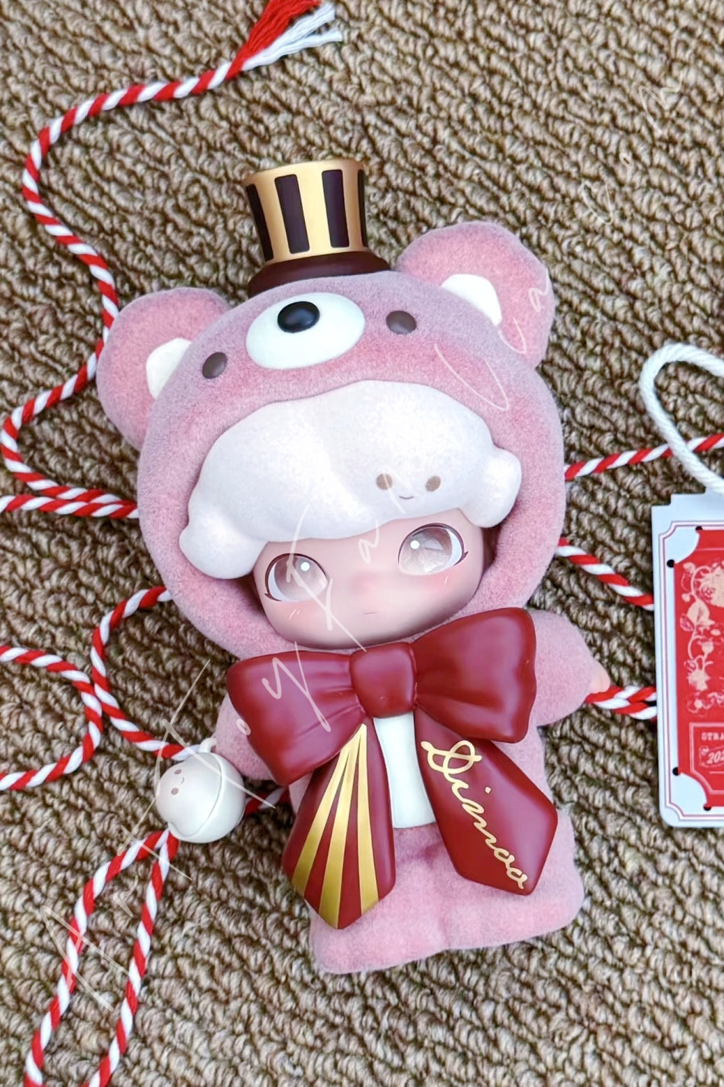 Popmart Dimoo Strawberry Latte Teddy
