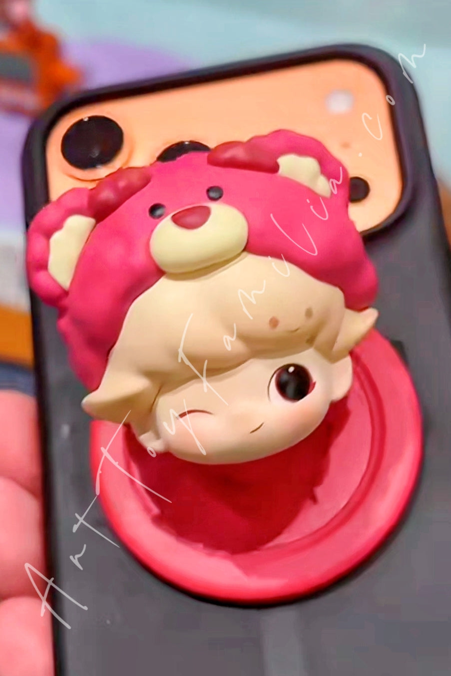 Popmart Dimoo World × PIXAR Series Magnetic Phone Holder Blind Box Lotso
