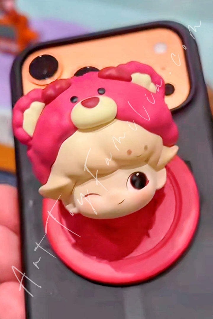 Popmart Dimoo World × PIXAR Series Magnetic Phone Holder Blind Box Lotso