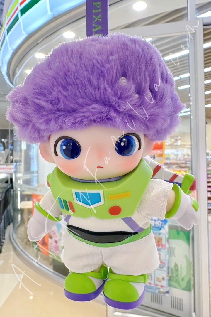 Popmart Dimoo World × PIXAR Series Vinyl Plush Pendant Blind Box Buzz Lightyear(Secret)