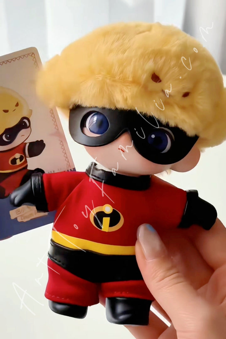 Popmart Dimoo World × PIXAR Series Vinyl Plush Pendant Blind Box Dash Parr