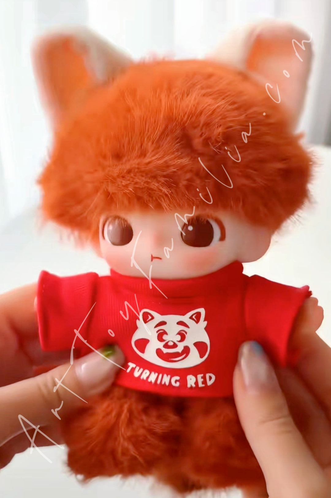 Popmart Dimoo World × PIXAR Series Vinyl Plush Pendant Blind Box Red Panda Mei