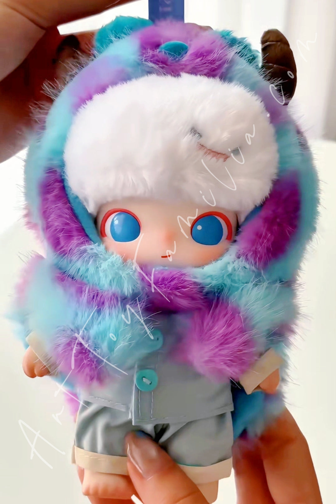 Popmart Dimoo World × PIXAR Series Vinyl Plush Pendant Blind Box Sulley