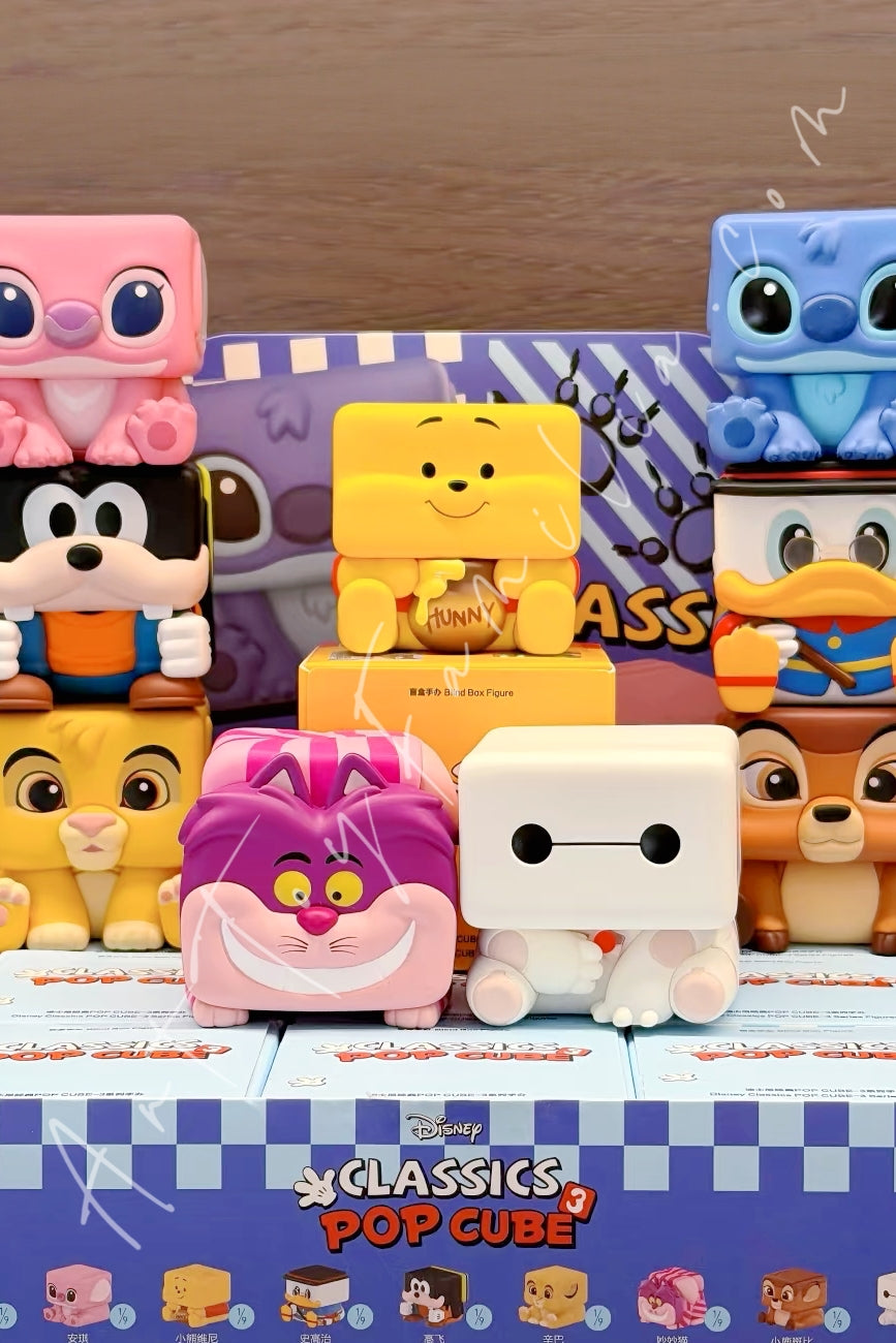 Popmart Disney Classic Pop Cube-3 Series Sealed Fullset