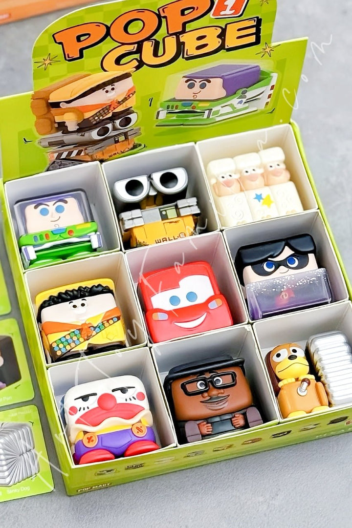 POP MART - Disney/Plxar Pop Cube - 1 Series - 迪士尼/皮克斯Pop Cube - 1系列 9 Confirmed Figures(opened box sealed bag) - 9个确认款