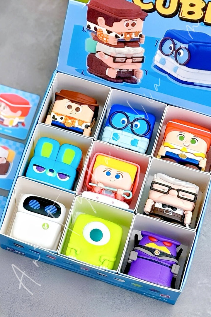 POP MART - Disney/Plxar Pop Cube - 2 Series - 迪士尼/皮克斯Pop Cube - 2系列 9 Confirmed Figures(opened box sealed bag) - 9个确认款