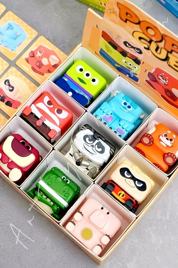 POP MART - Disney/Plxar Pop Cube - 3 Series - 迪士尼/皮克斯Pop Cube - 3系列 9 Confirmed Figures(opened box sealed bag) - 9个确认款