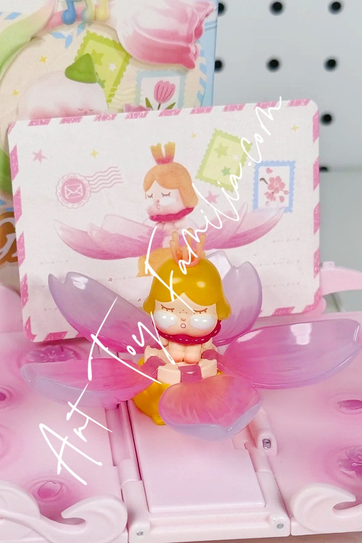 Popmart Gift For You Greeting Card Series Crybaby Cherry Blossom