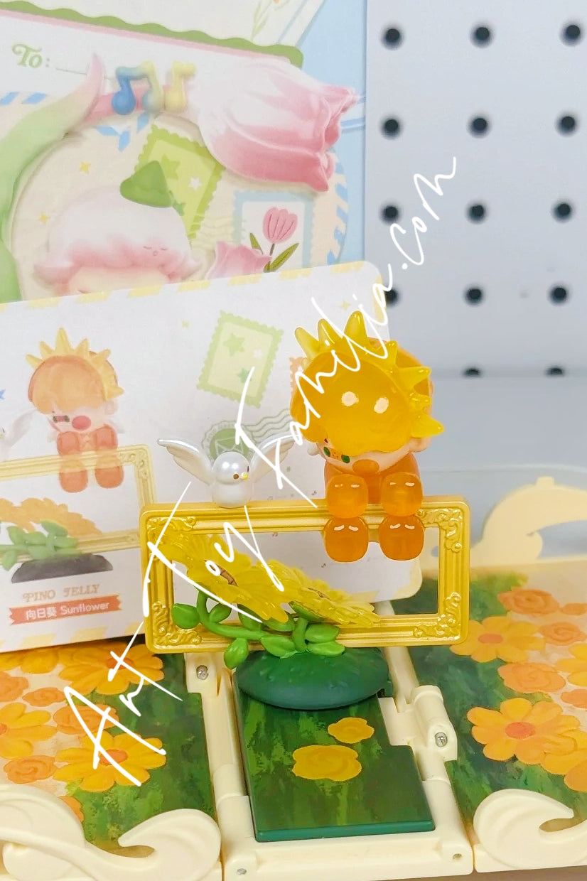 Popmart Gift For You Greeting Card Series Pino Jelly Sunflower