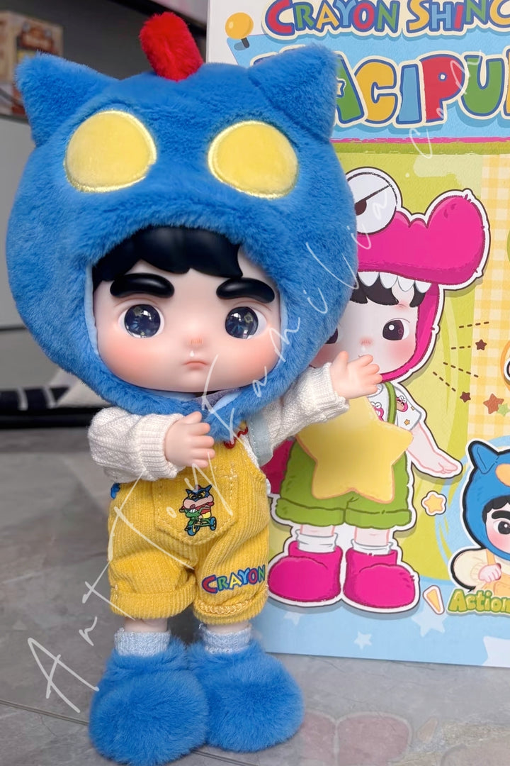Popmart Hacipupu × Crayon Shin-chan Series 1/8 Action Figure Action Kamen