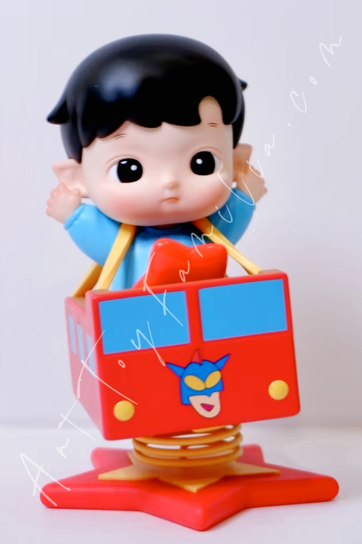 Popmart Hacipupu x Crayon Shinchan One Day in Kasukabe Series Figures ACTION! Kiddie Ride(Secret)