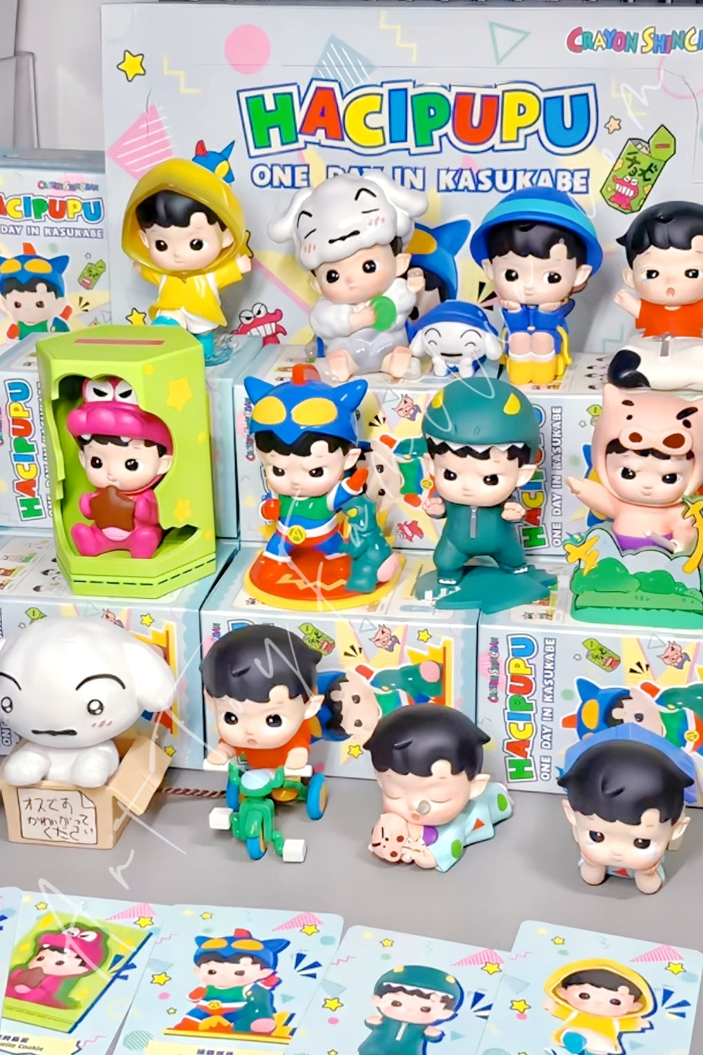 Popmart Hacipupu x Crayon Shinchan One Day in Kasukabe Series Figures Sealed Full Set