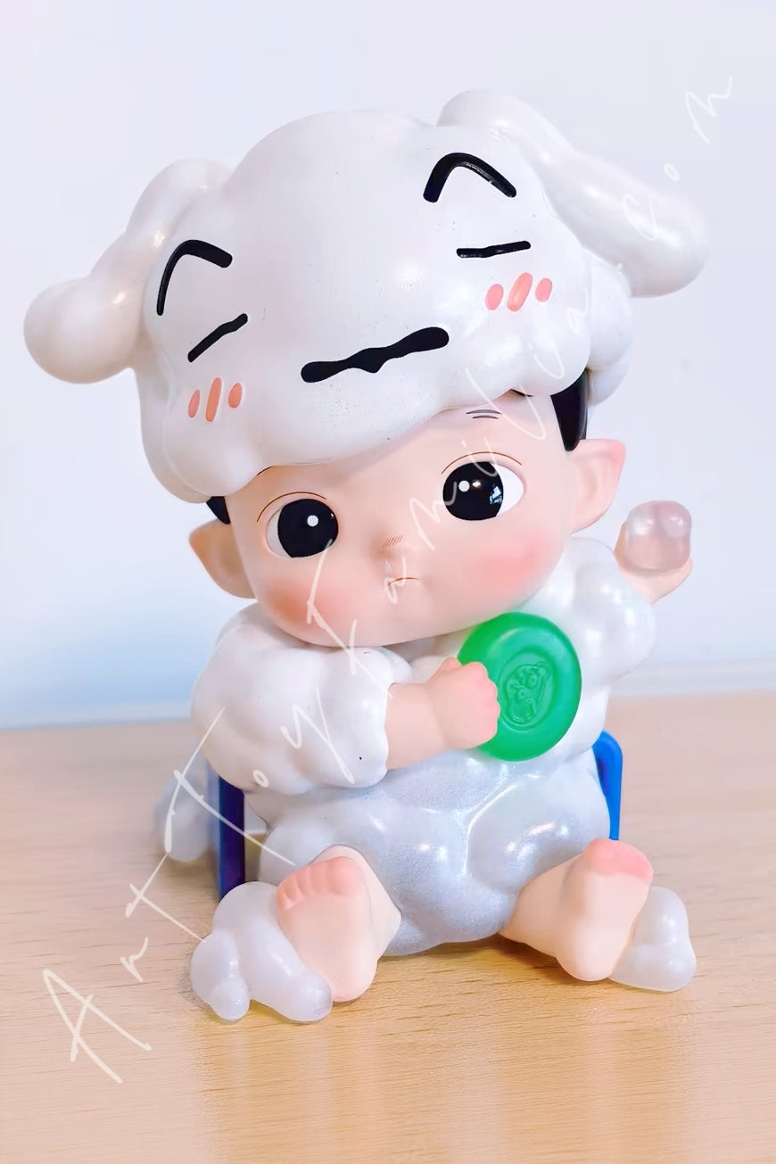 Popmart Hacipupu x Crayon Shinchan One Day in Kasukabe Series Figures Time for a Break