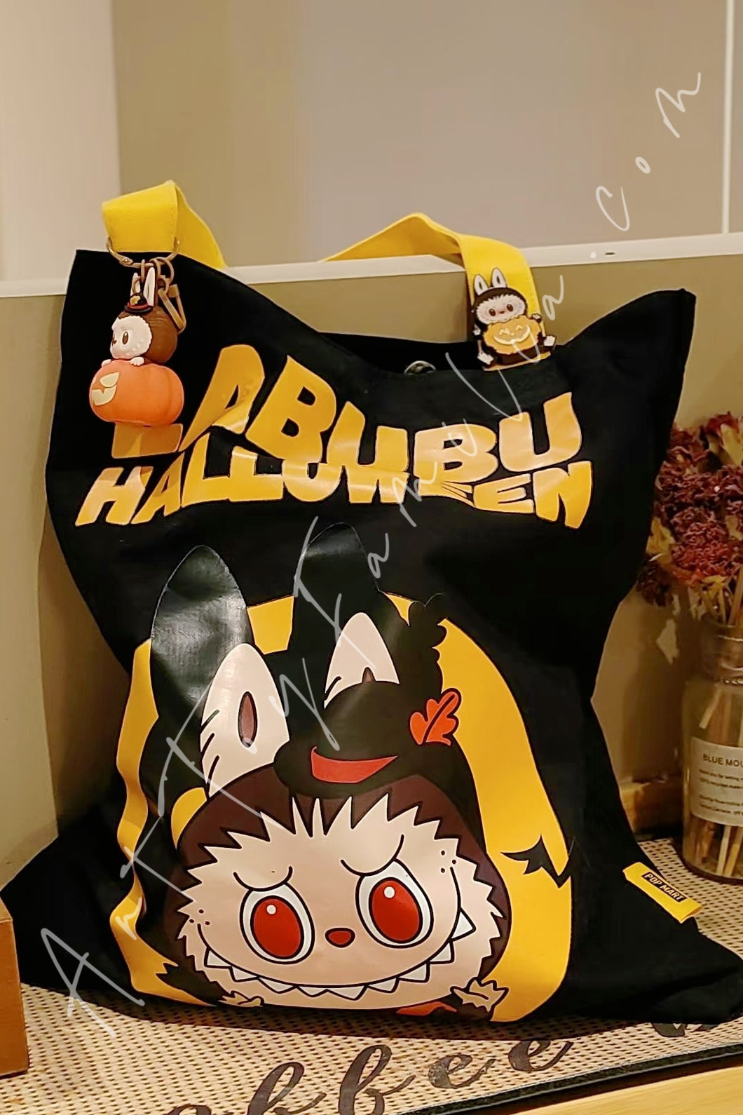 Popmart Happy Halloween Party Series Labubu Canvas Bag
