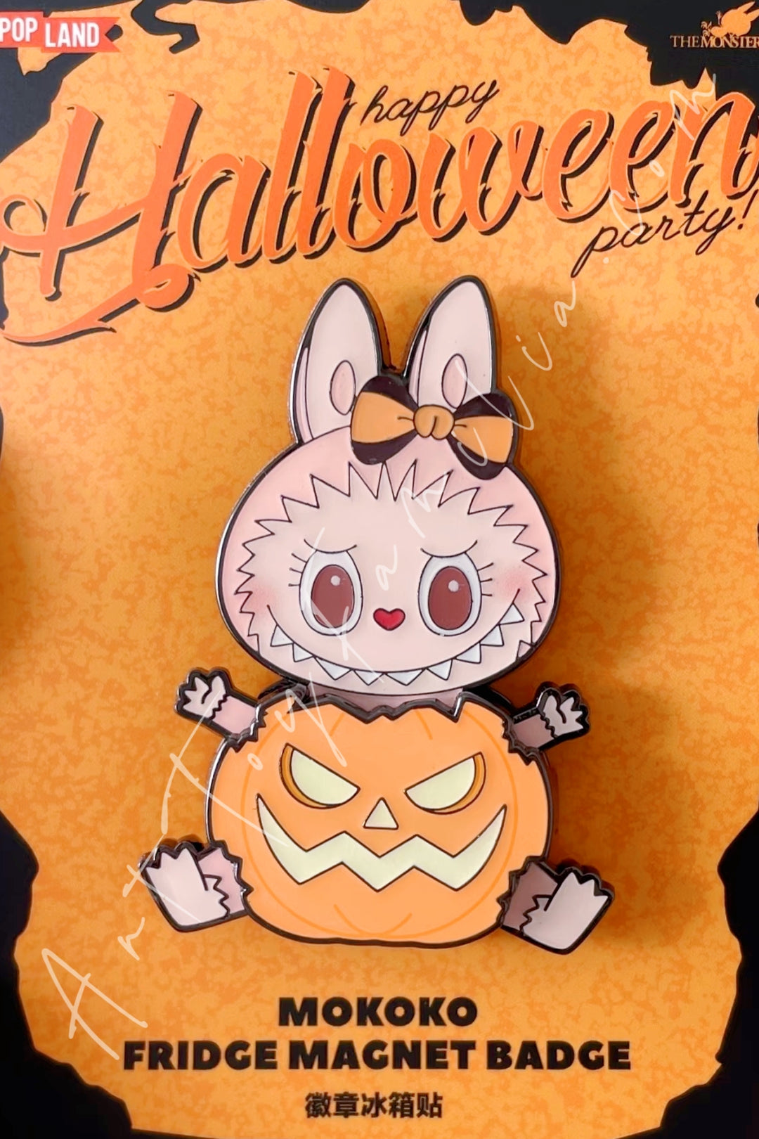 Popmart Happy Halloween Party Series Mokoko Fridge Magnet Badge
