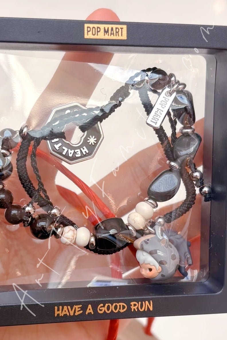 POP MART - Have A Good Run Series Bracelet - 马力全开系列手链 Good Health - 黑芝马