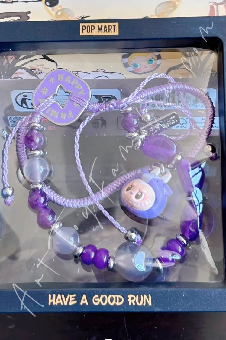 POP MART - Have A Good Run Series Bracelet - 马力全开系列手链 Happy Family - 开心马