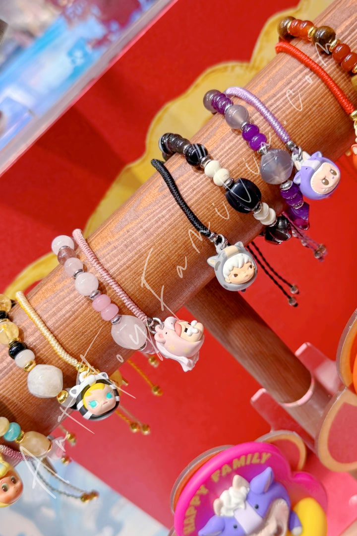 POP MART - Have A Good Run Series Bracelet - 马力全开系列手链 6 Confirmed Figures(opened box sealed bag) - 6个确认款