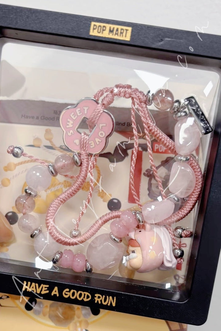 POP MART - Have A Good Run Series Bracelet - 马力全开系列手链 Sweet Love - 幸福马