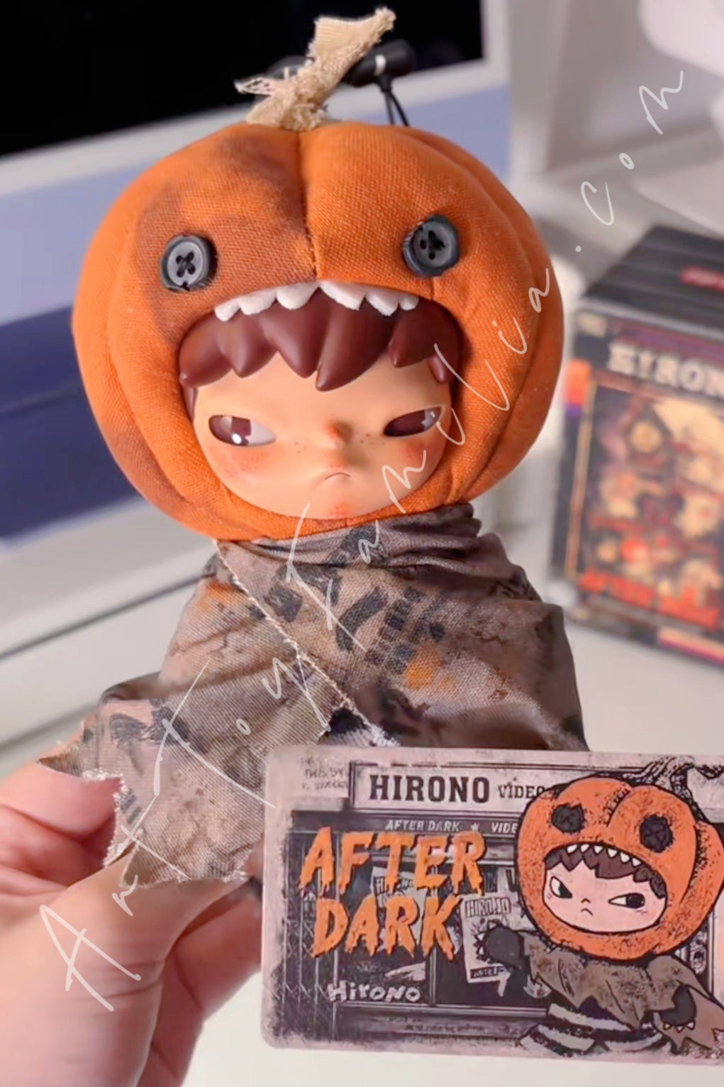Popmart Hirono After Dark Series Plush Doll Pendant Hollow