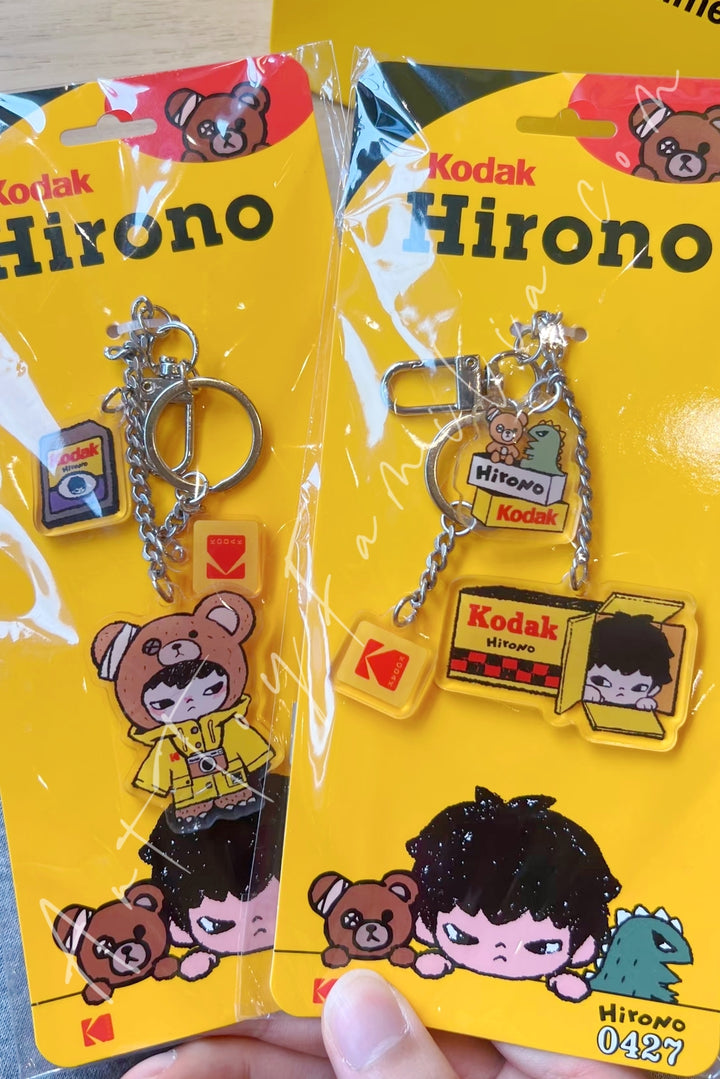 Popmart Hirono × Kodak Graphic Acrylic Keyring