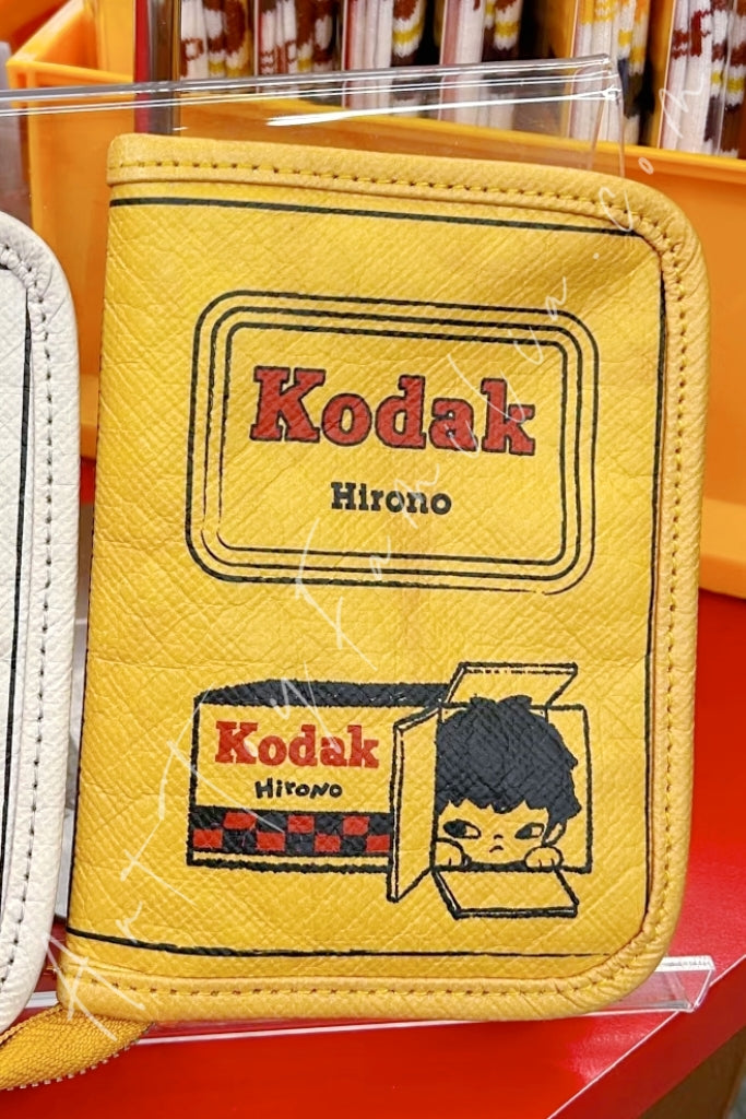 Popmart Hirono × Kodak Passport Holder Yellow